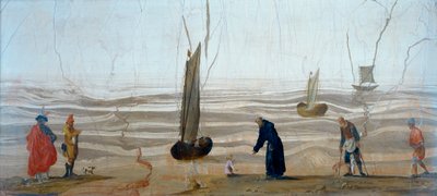 Painting on Stone Depicting the Vision of St. Augustine by Unknown